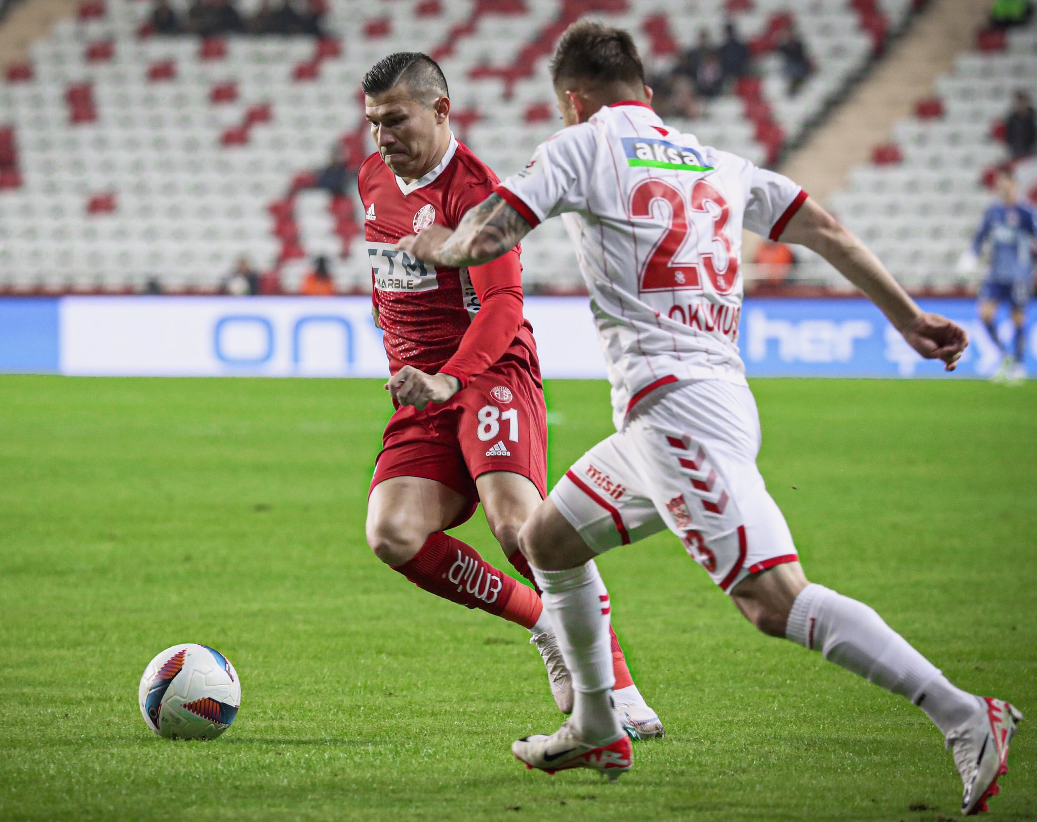 Antalyaspor:1  – Sivasspor:1 (İlk yarı)