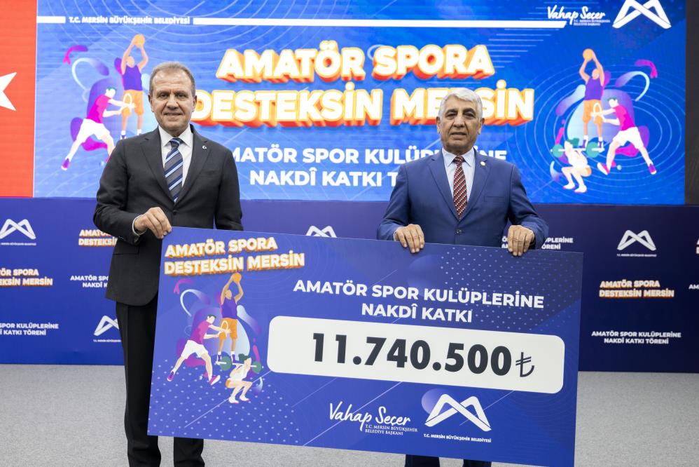 Mersin Büyükşehir Belediyesi'nden Amatör Spor Kulüplerine Büyük Destek
