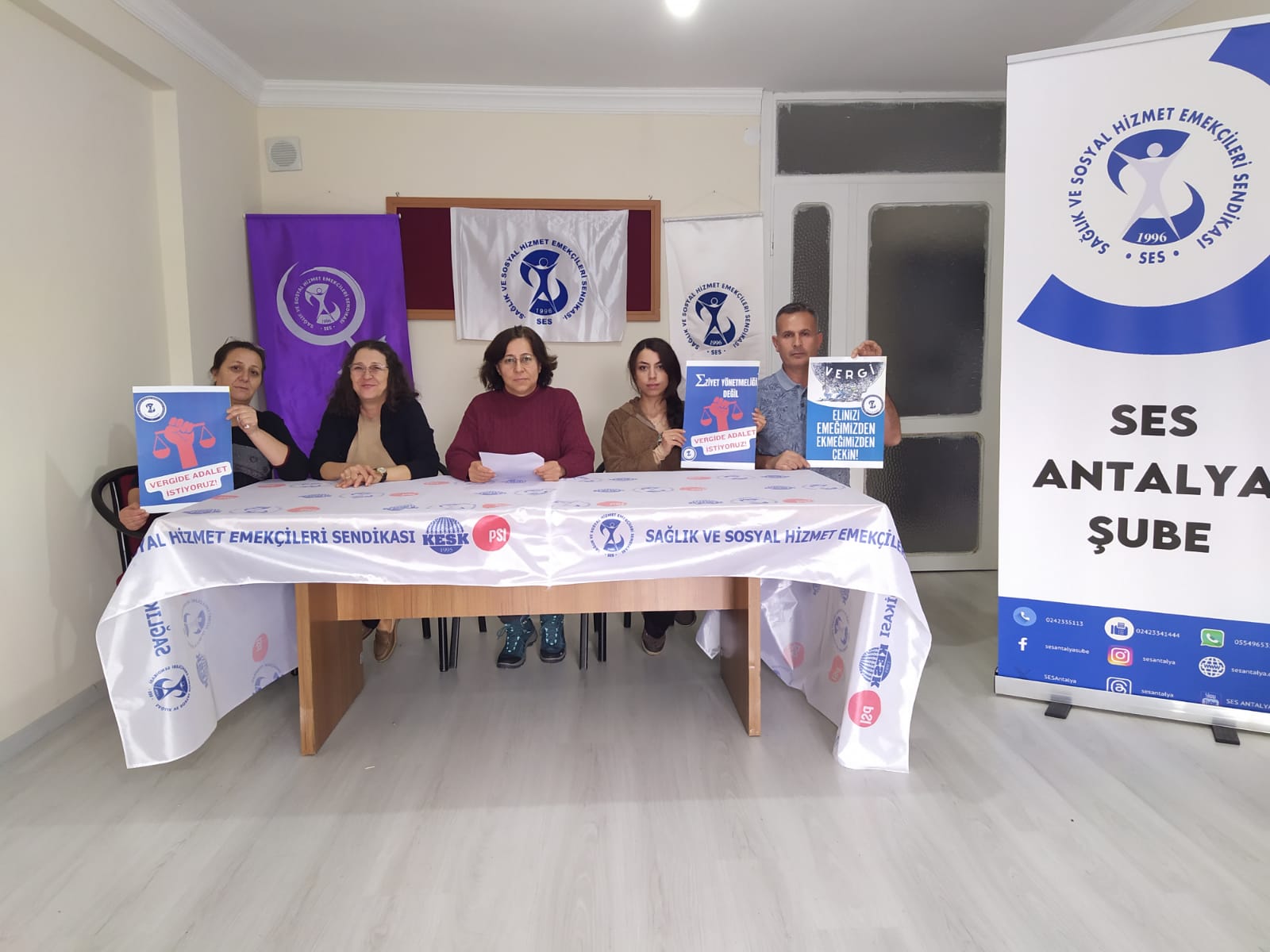 SES Antalya Şubesi Vergide Adalet İçin Eylemlerine Devam Edecek