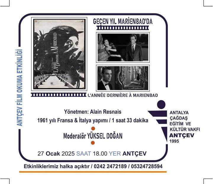 "Geçen Yıl Marienbad'da" Eseri ANTÇEV'de