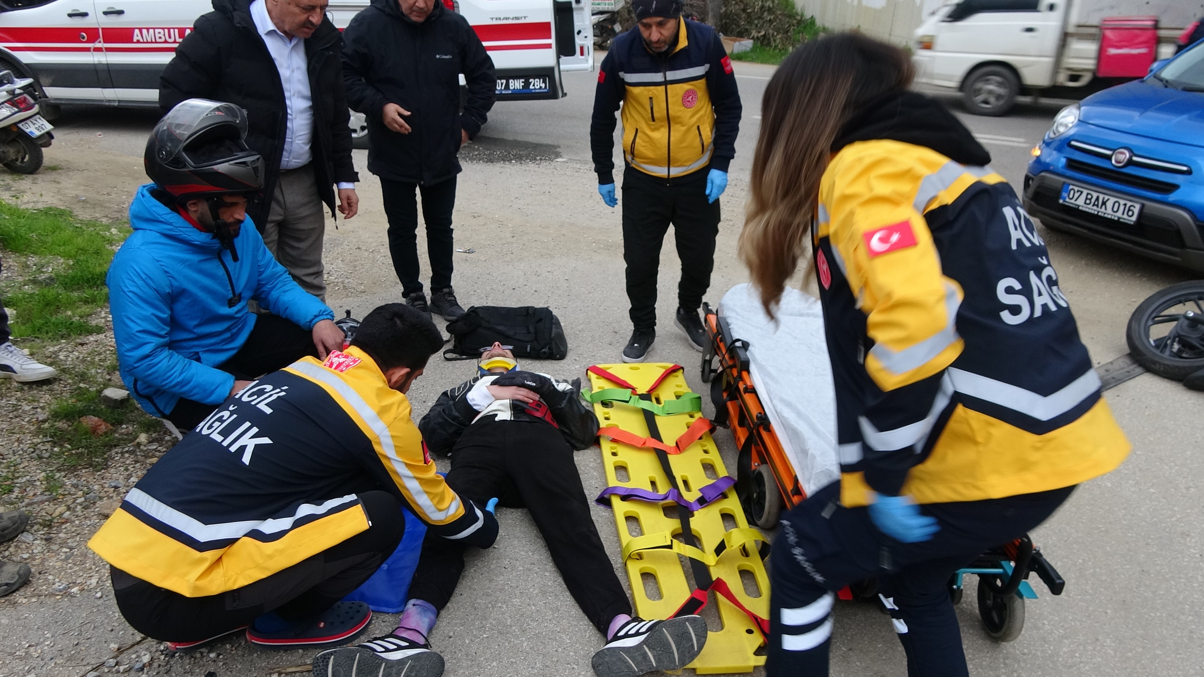 Alanya'da Otomobil İle Motosiklet Çarpıştı: 1 Yaralı