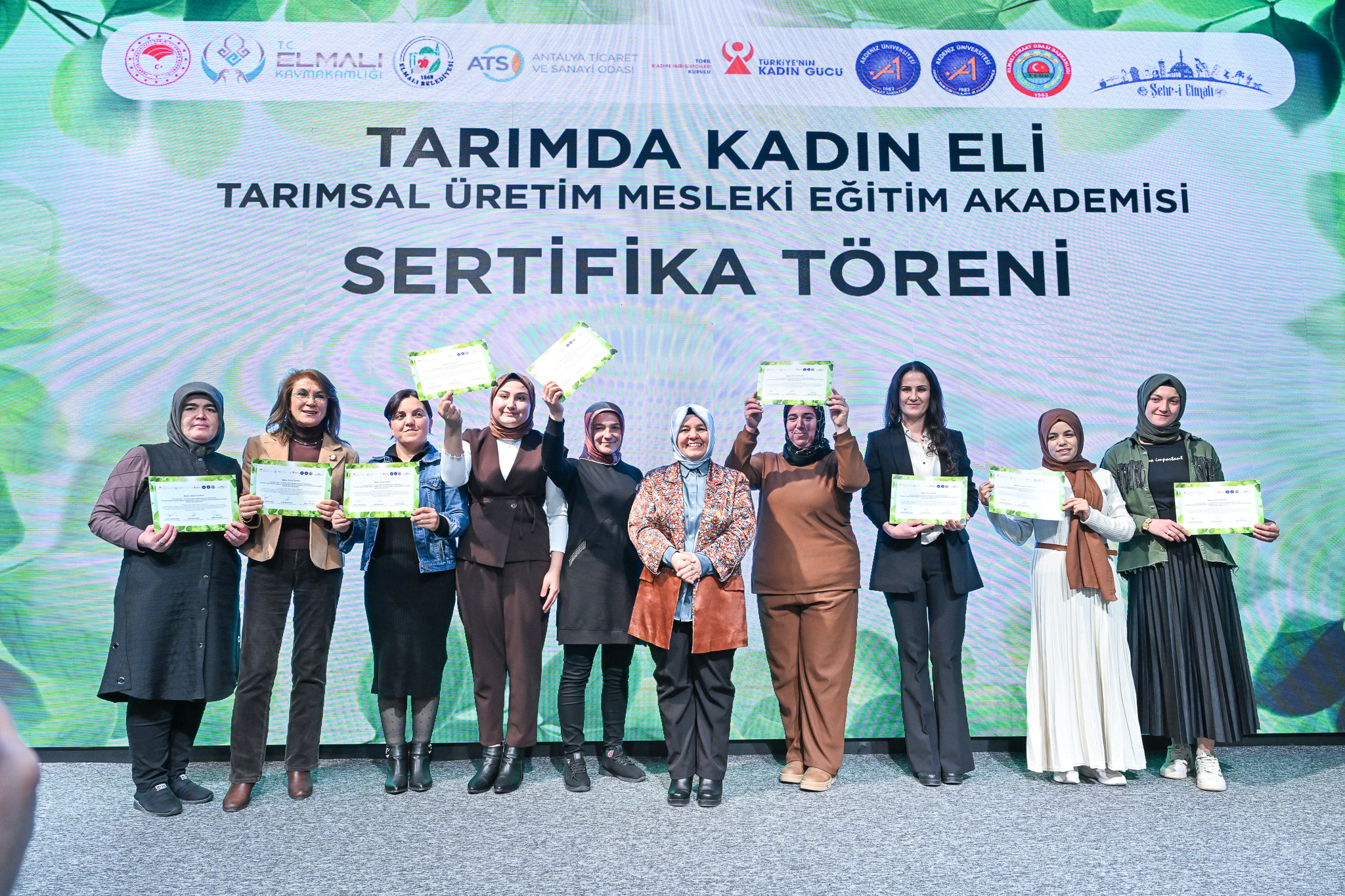  "Tarımda Kadın Eli: Tarımsal Üretim Mesleki Eğitim Akademisi" Sertifika Töreni Gerçekleştirildi