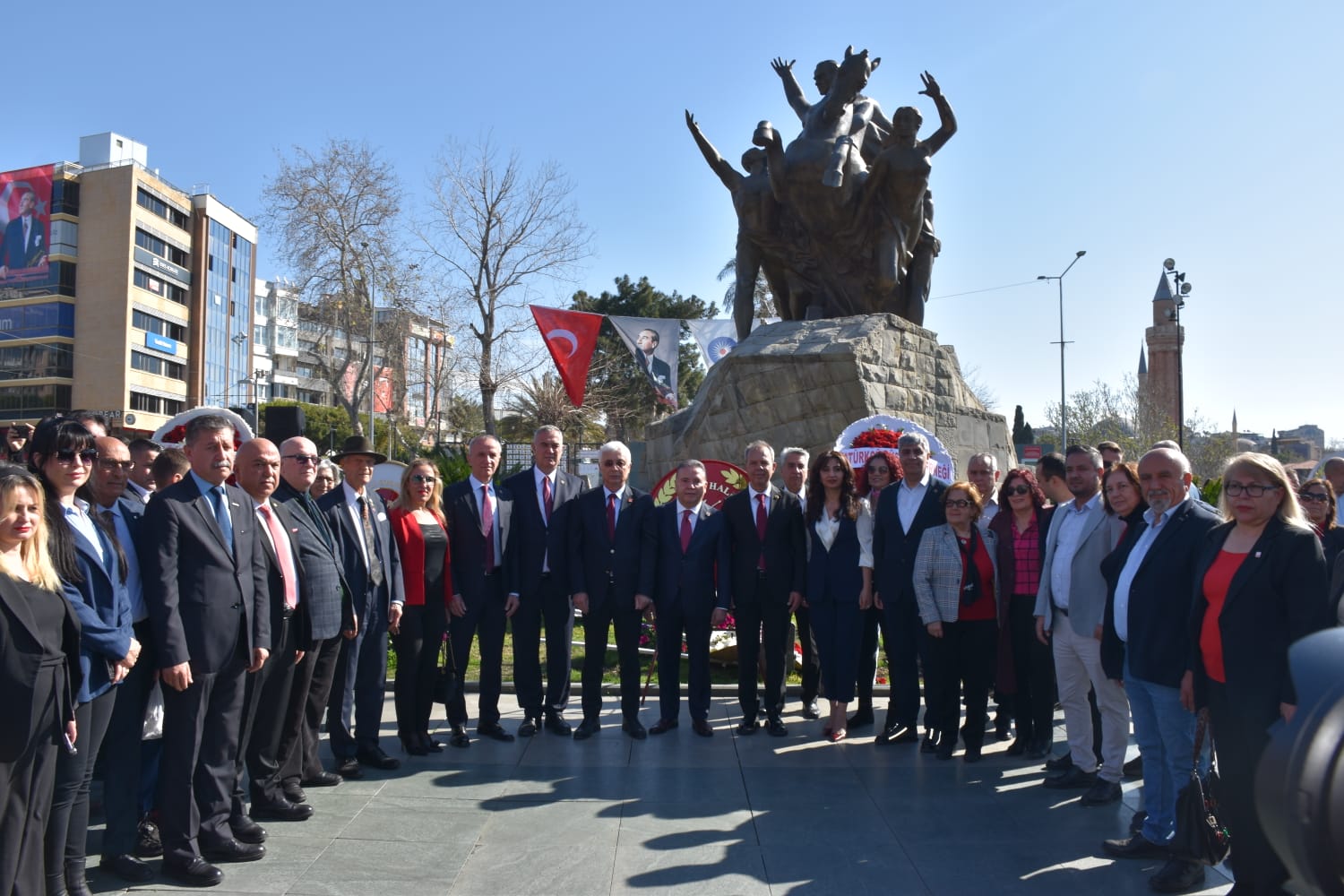 Gazi Mustafa Kemal Atatürk’ün Antalya’ya Gelişi Kutlandı 