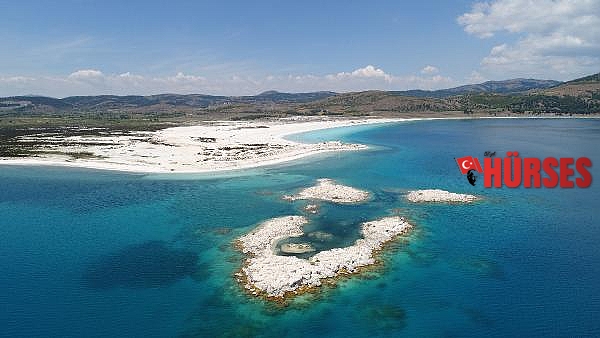 Salda Gölü'ndeki beyaz kum aslında fosil