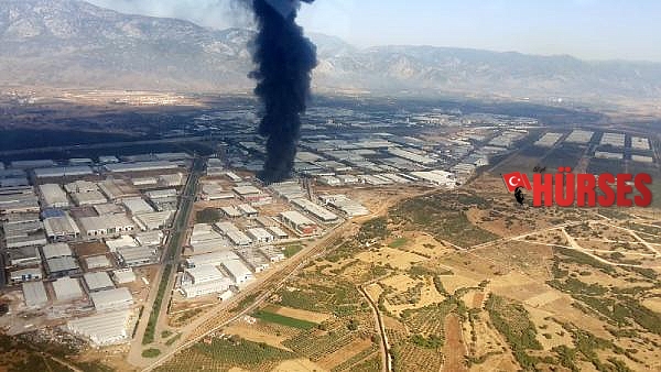 Antalya OSB'de fabrika yangını