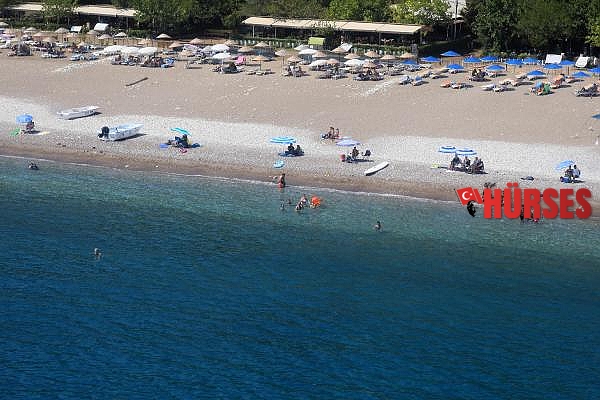 Dünyaca ünlü sahil havadan denetleniyor