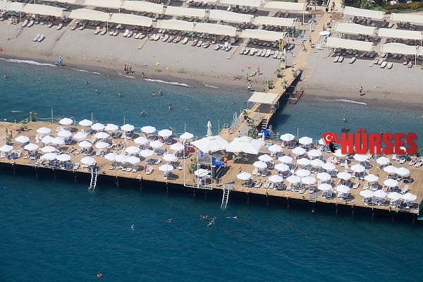 Dünyaca ünlü sahil havadan denetleniyor