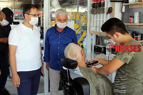 Finike'de koronavirüs önlemleri denetimi