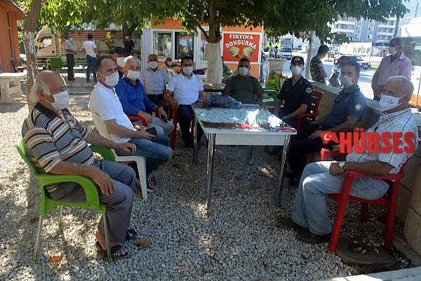 Finike'de koronavirüs önlemleri denetimi
