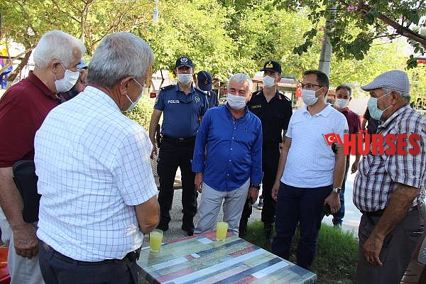 Finike'de koronavirüs önlemleri denetimi