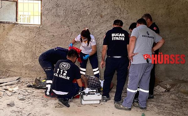 İncir toplamak isterken çatıdan düştü