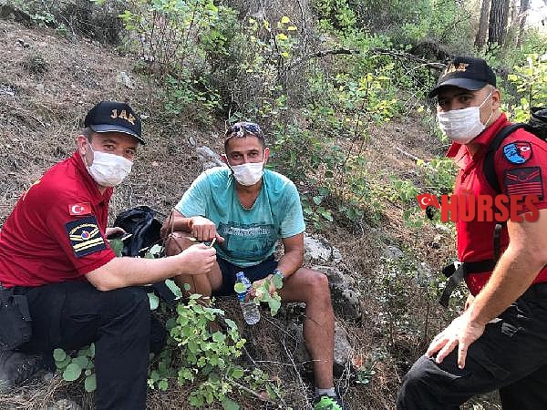 Kaybolan Ukraynalı turist, 18 saat sonra bulundu
