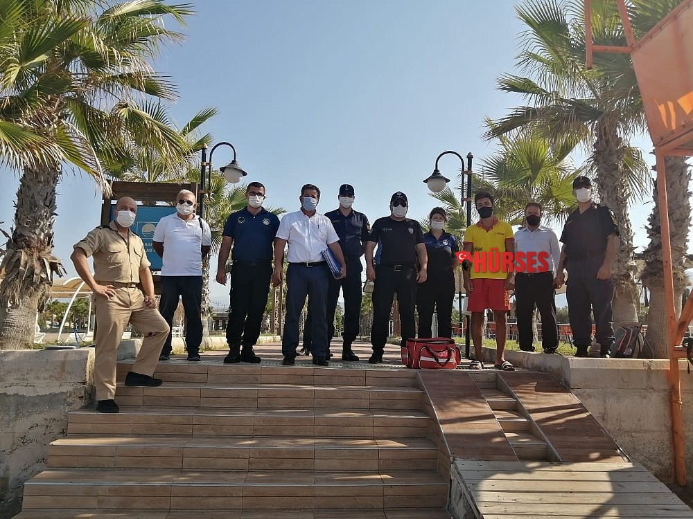 Kumluca'da yüzme alanlarının denetimleri yapıldı
