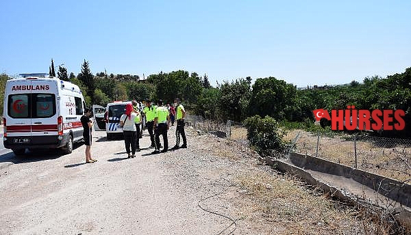 Takla atan otomobilin sürücüsü yaralandı