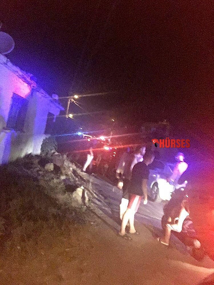 Uyuşturucu ticaretinden aranan şüpheliyi gözaltına alan polis ekibine taşlı saldırı