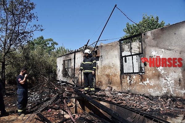Yanan evine değil, bıldırcınlarına ağladı