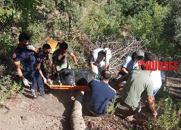 İş makinesiyle 200 metrelik uçurumdan yuvarlanan operatör öldü