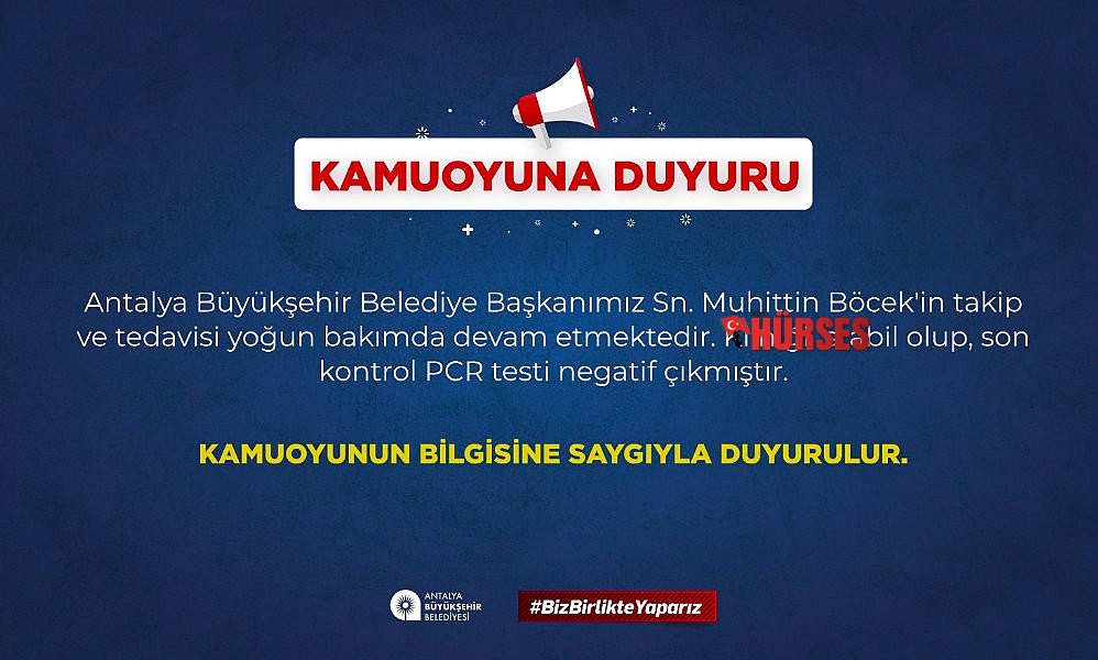 Muhittin Böçek'in son PCR testi negatif çıktı