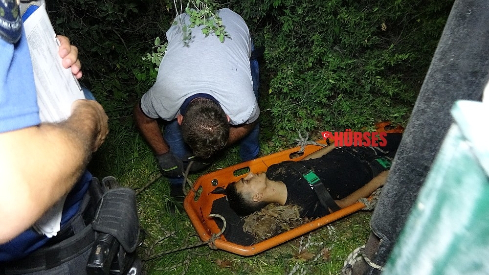 Tuvalet ihtiyacını gidermeye giderken uçuruma yuvarlandı