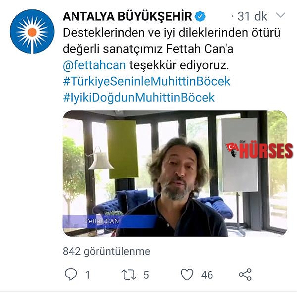 Sanatçılardan Başkan Böcek'e videolu destek