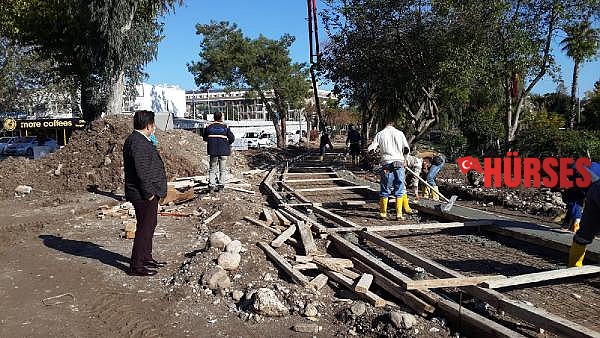 Atatürk Parkı'nda çalışmalar devam ediyor