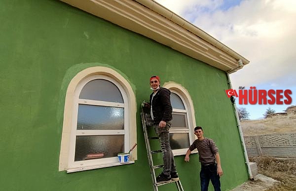 Kapaklı Camii imece usulü yenilendi