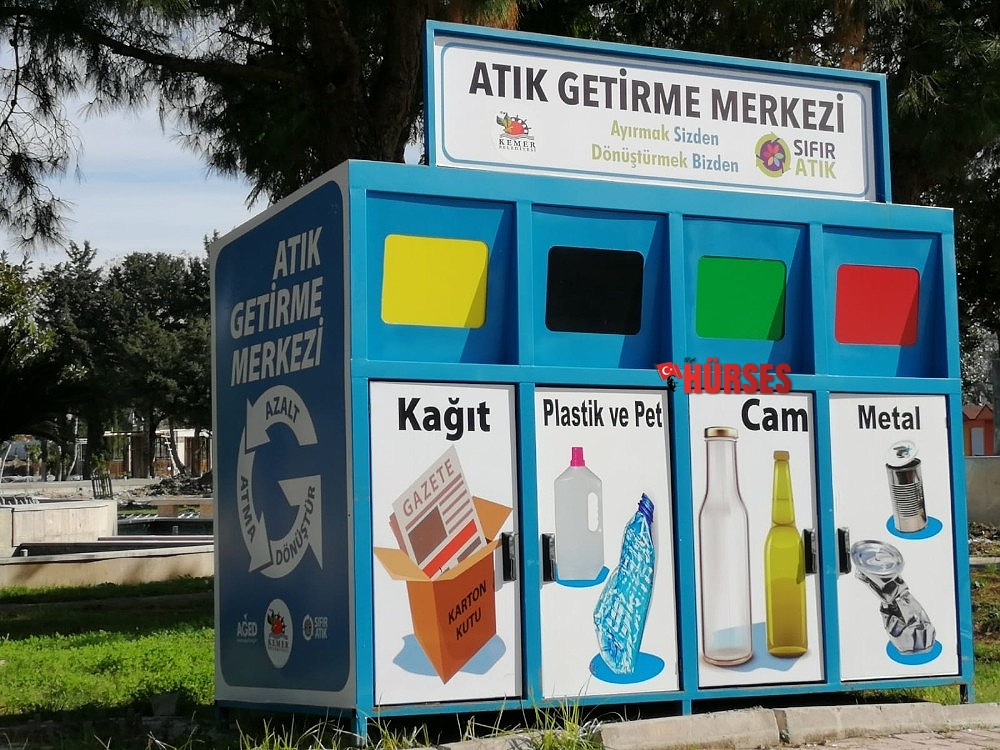 Kemer'e mobil atık getirme merkezi