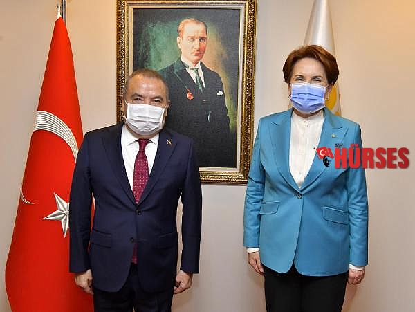 Başkan Böcek'ten Meral Akşener'e ziyaret 