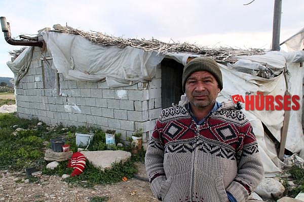Felçli kadın ağıldan bozma barakada yaşamaya çalışıyor