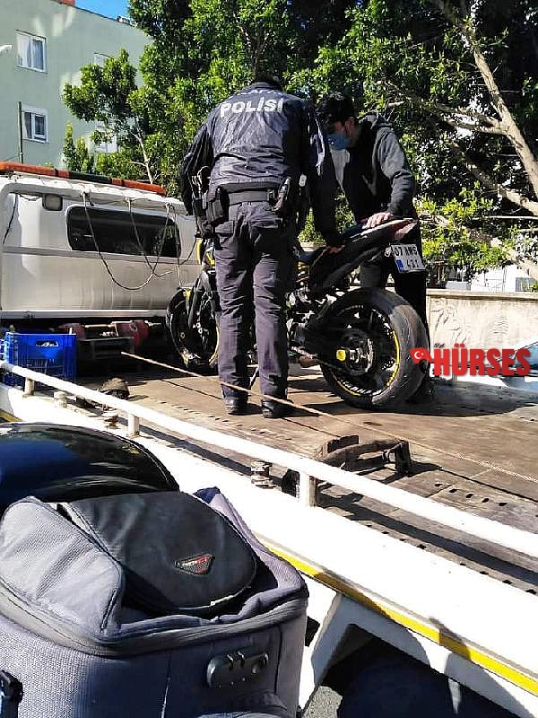 Motosikletle ihlal etmediği kural kalmayan sürücüye 6 bin 781 TL ceza