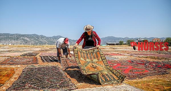 Binlerce halı, 'halı tarlası'nda geri dönüştürülüyor