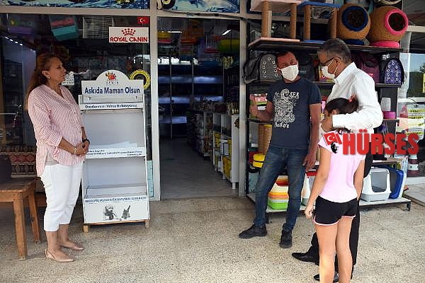 Kemer'de 'Askıda maman olsun' kampanyası