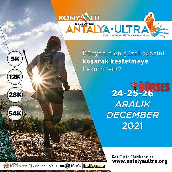 Antalya Ultra Maratonu 24-25-26 Aralık'ta