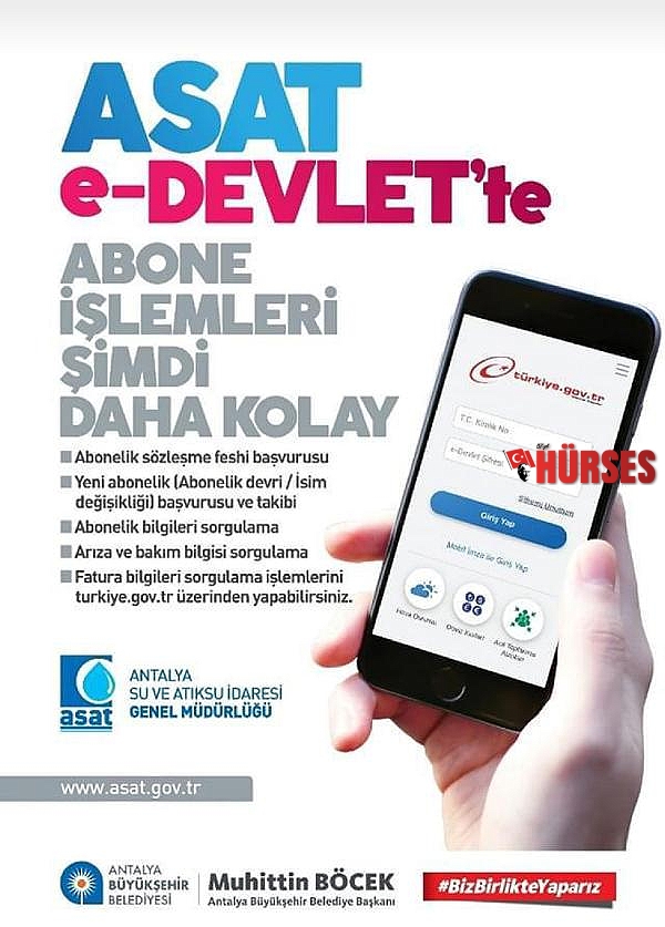 ASAT hizmetleri e-devlette
