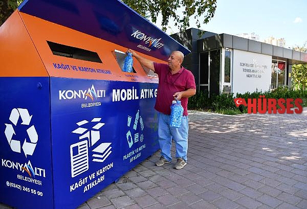 Konyaaltı'nda mahallelere mobil atık getirme merkezi