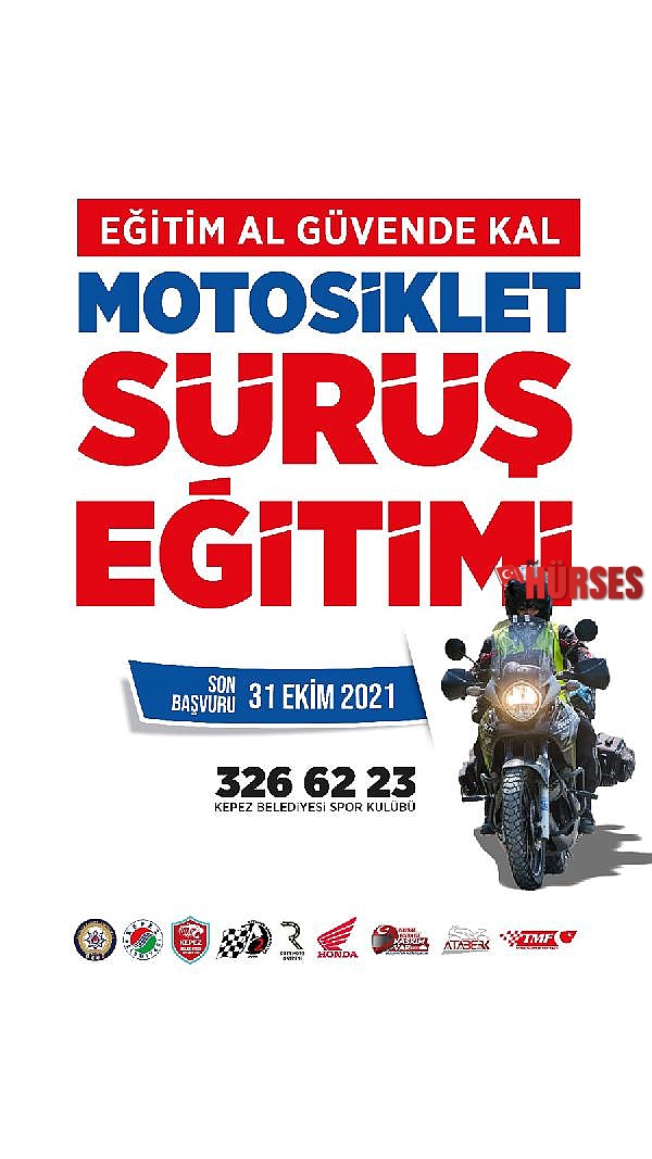 Motosiklet sürüş eğitimi başlıyor
