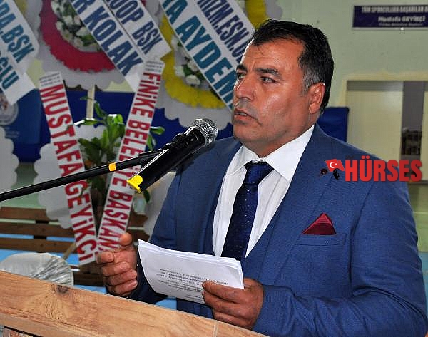 Finike'de esnaf odasının yeni başkanı Durdemir