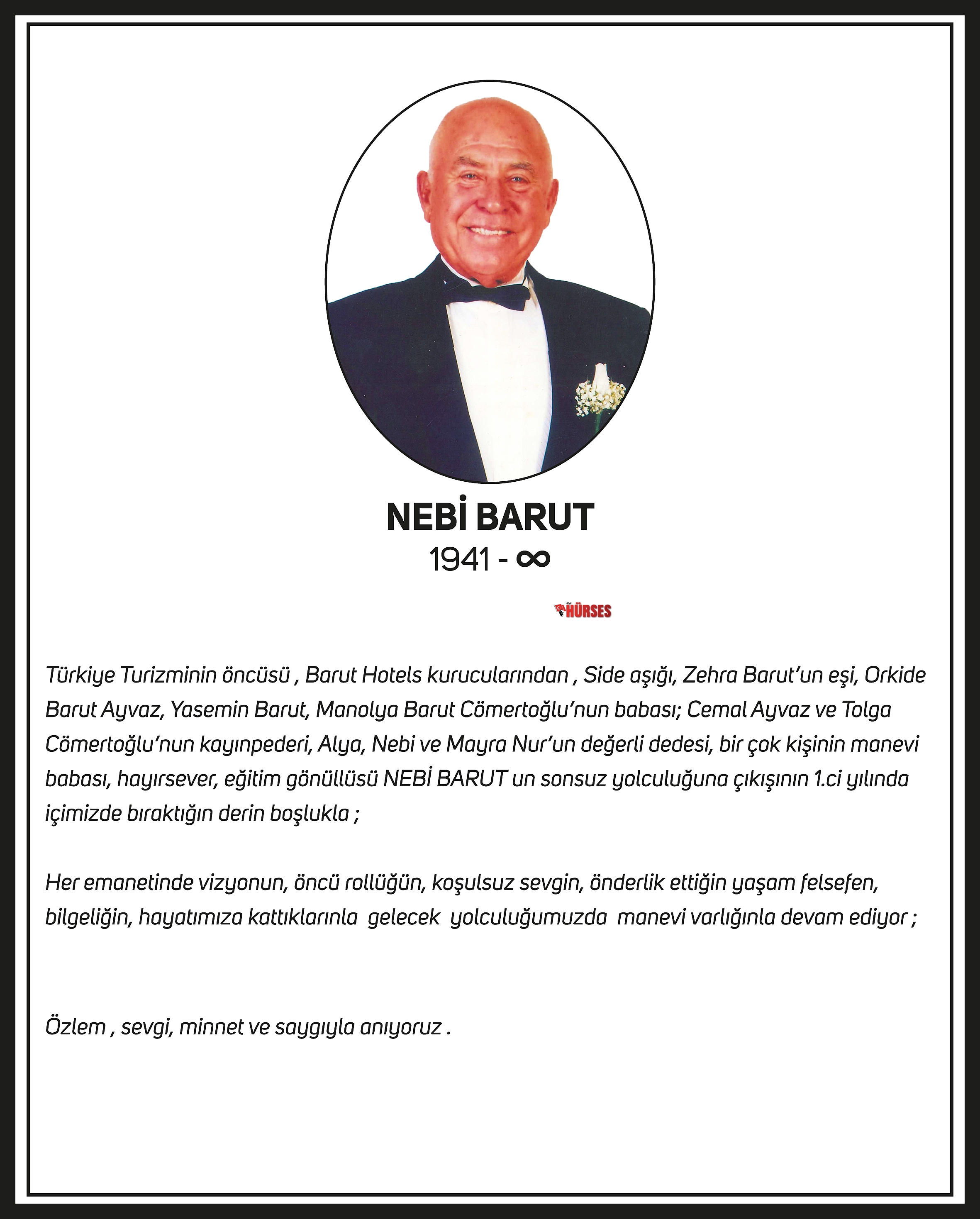 Nebi Barut unutulmadı