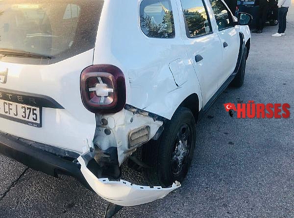 Kazada motosiklet sürücüsünün ayağı koptu