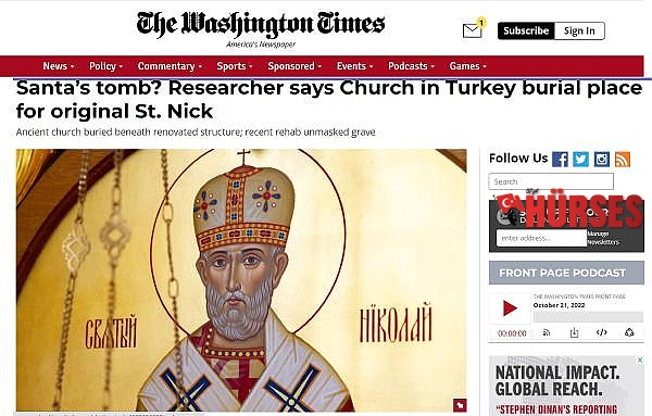 'Noel Baba'nın mezarı dünya gündeminde - Yeniden