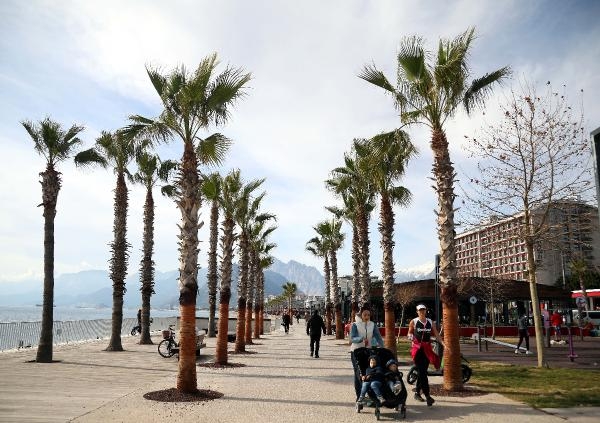 Yurtta kar, Antalya'da bahar havası