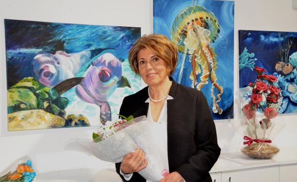 Ressam Orhun'dan, 'Islak Renkler' sergisi