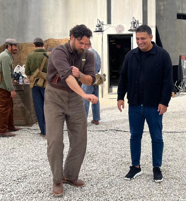 Antalya'daki film setinde 'Superman'