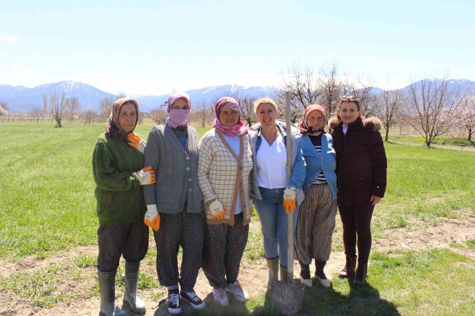 Antep fıstığı fidanları Elmalı'da toprakla buluşturuldu