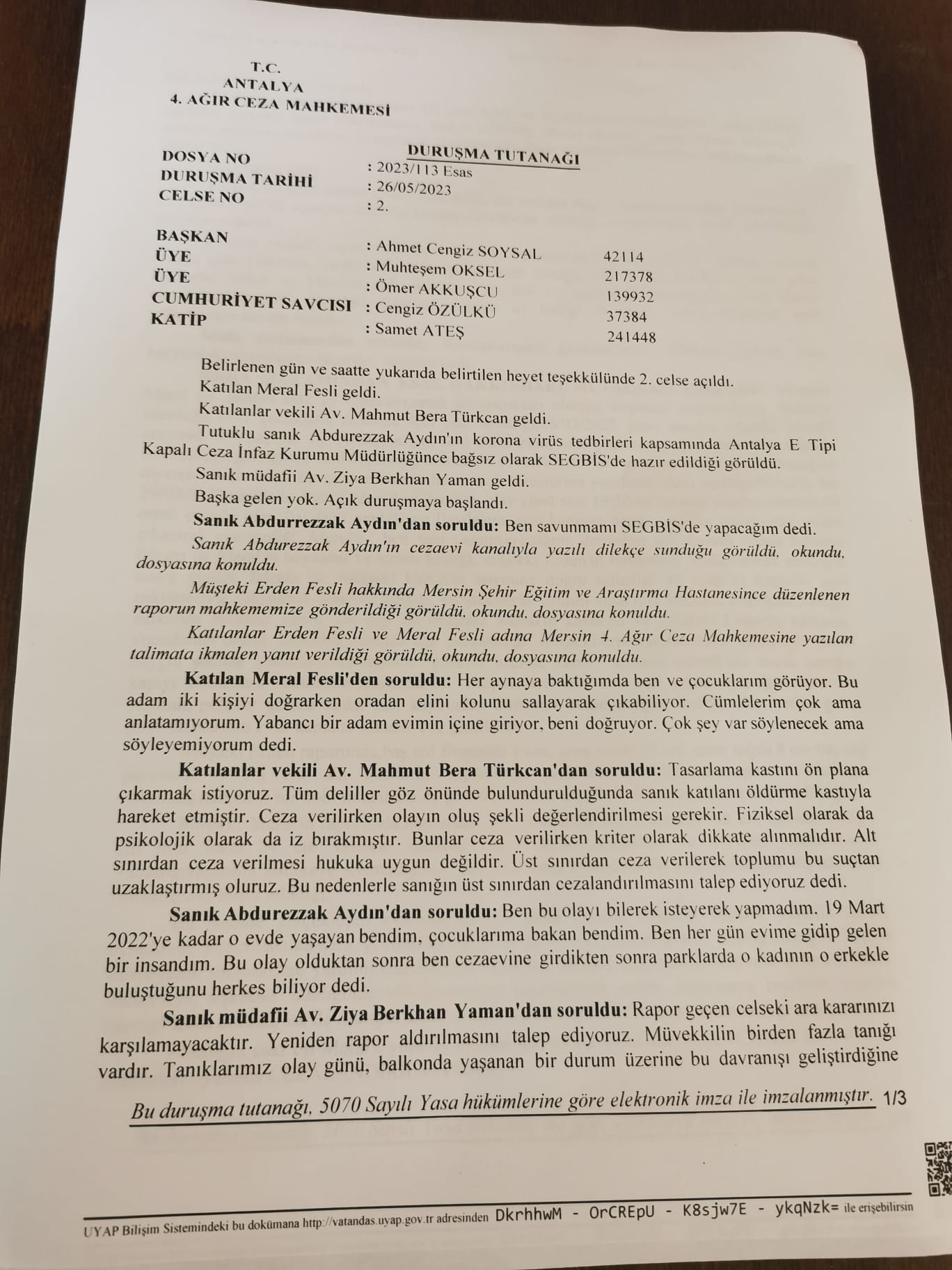 Falçatalı cani için üst sınırdan ceza talebi
