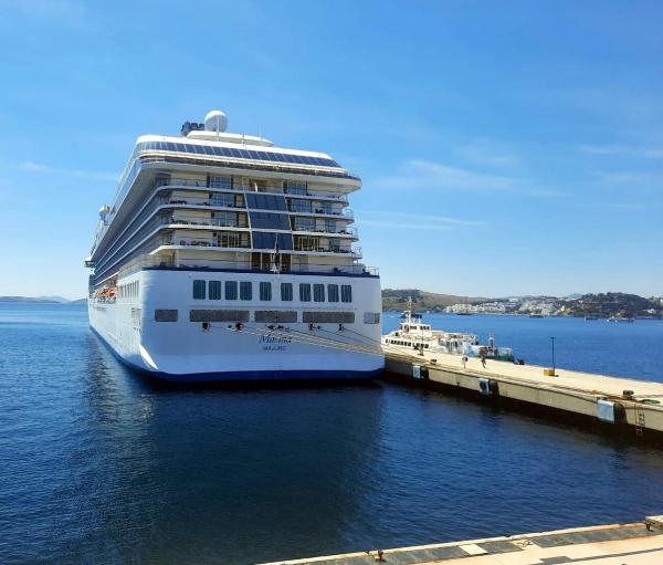 Bodrum'a denizden 1182 turist geldi