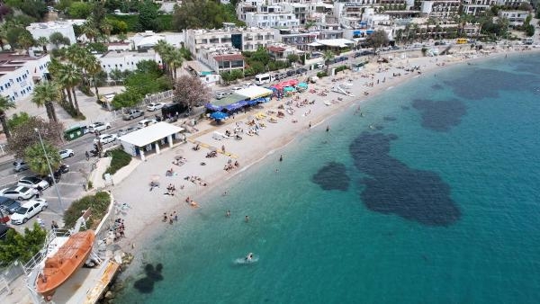 Bodrum'da oyunu kullanan sahile akın etti