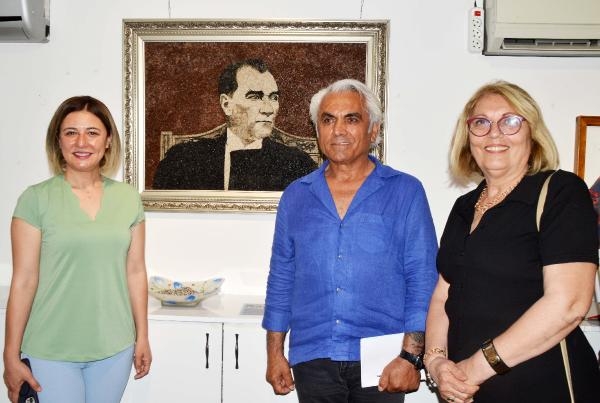 Çakıl taşlar sanatla buluştu