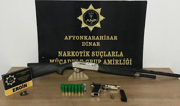 Dinar'da uyuşturucu operasyonu