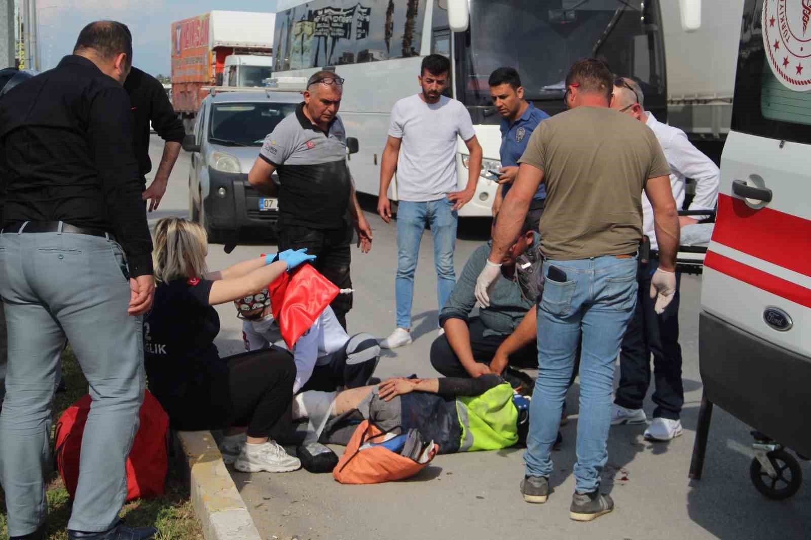 Motosikletle işe giden mesai arkadaşlarını ölüm ayırdı